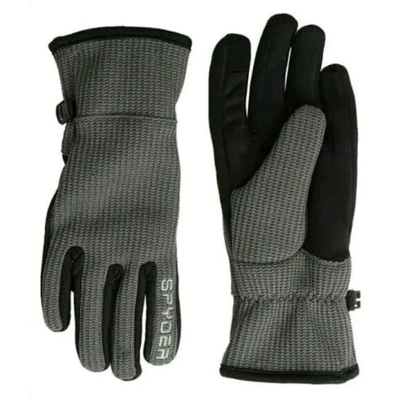 Spyder Core Conduct Mens Gloves Touchscreen Compatible Waffle Knit Size L - Picture 1 of 4